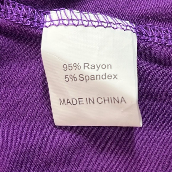 Lainab NWT Sleeveless purple dress with side pockets. Size large - Picture 6 of 6